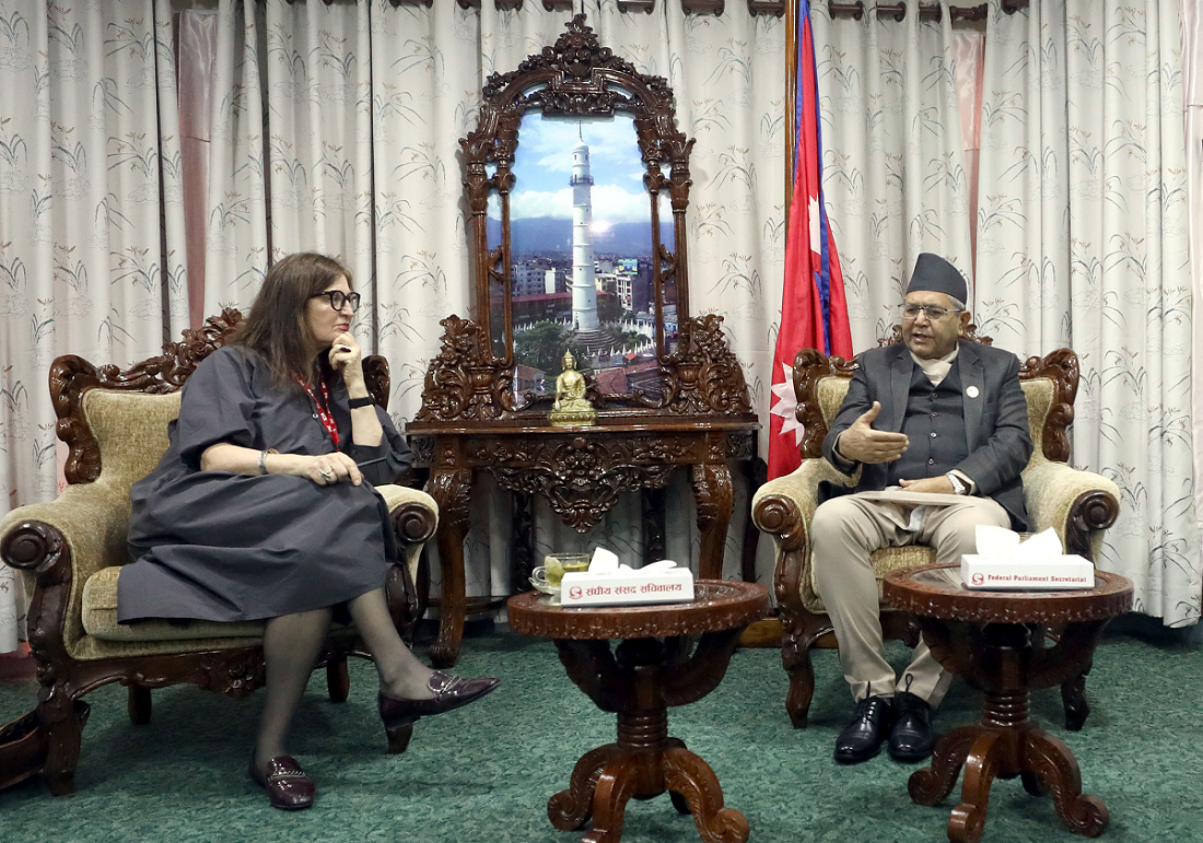 रेडक्रसको विवाद समाधान गर्न अन्तर्राष्ट्रिय प्रतिनिधिलाई सभामुखको आग्रह